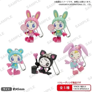 Bushiroad Mezzo Piano Figurine Keychain 6pc Collectible Set