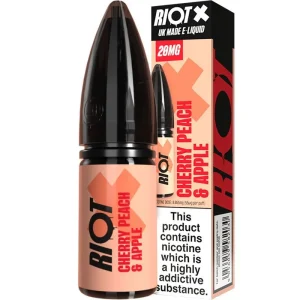 Cherry peach & apple Riot X e-liquid 10ml