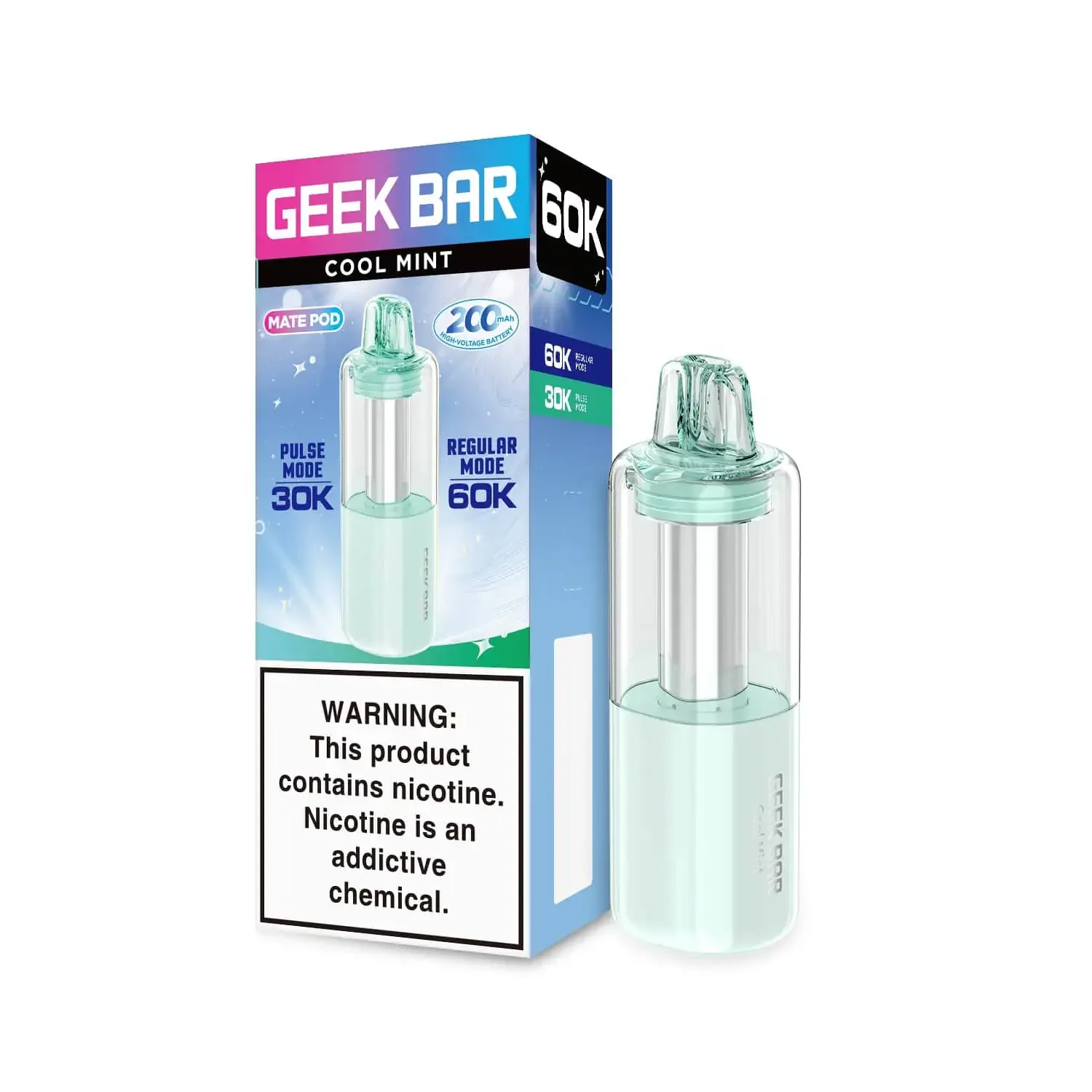 Cool Mint - Geek Bar Mate 60k Disposable Vape Pod