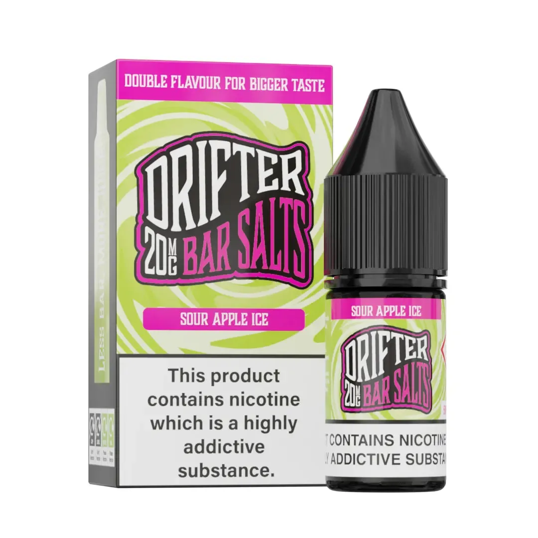 Drifter Bar Salts Sour Apple Ice Nic Salt - Image 2