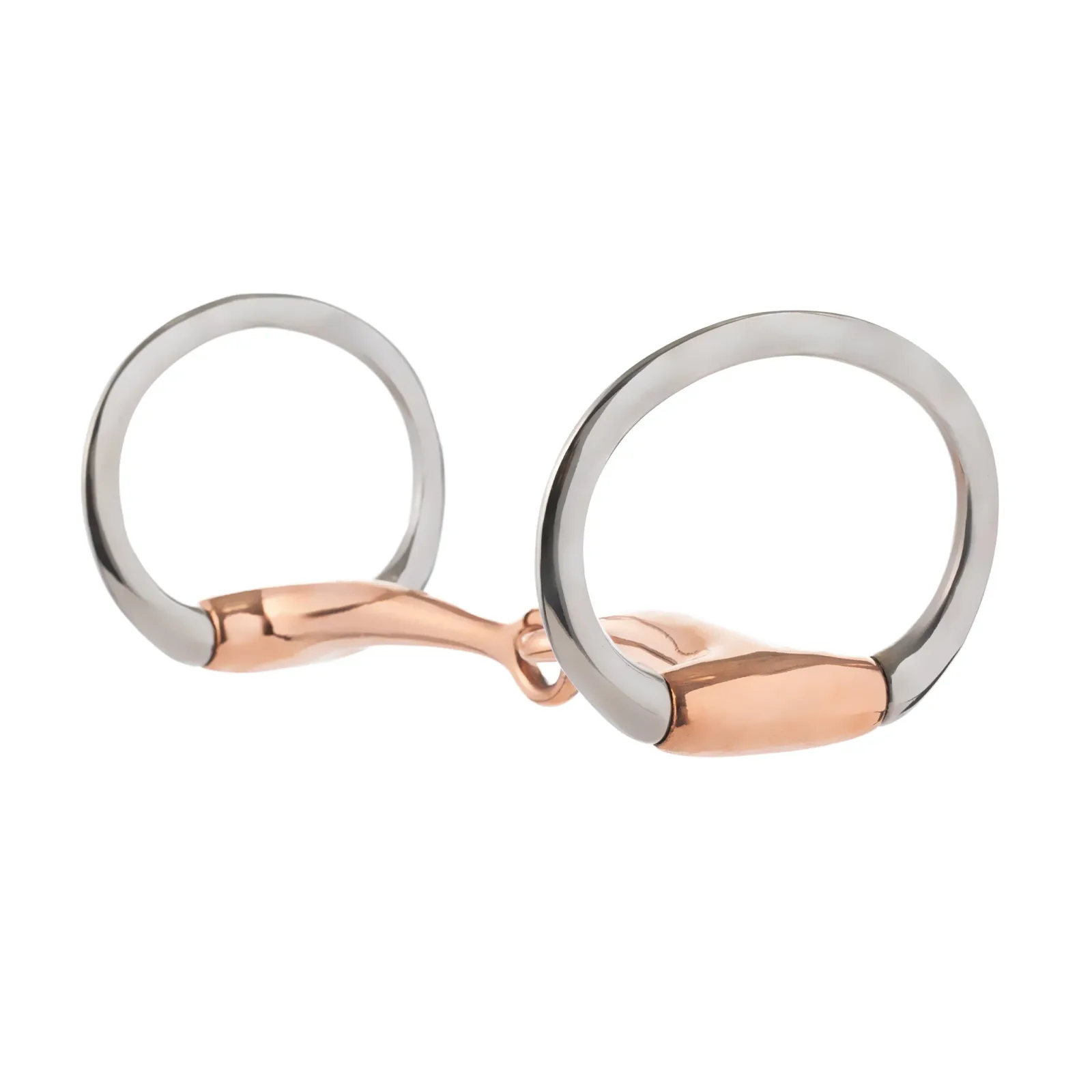 Eggbutt Snaffle Bit, 5-1/2" Copper Plated Mouth - Image 2