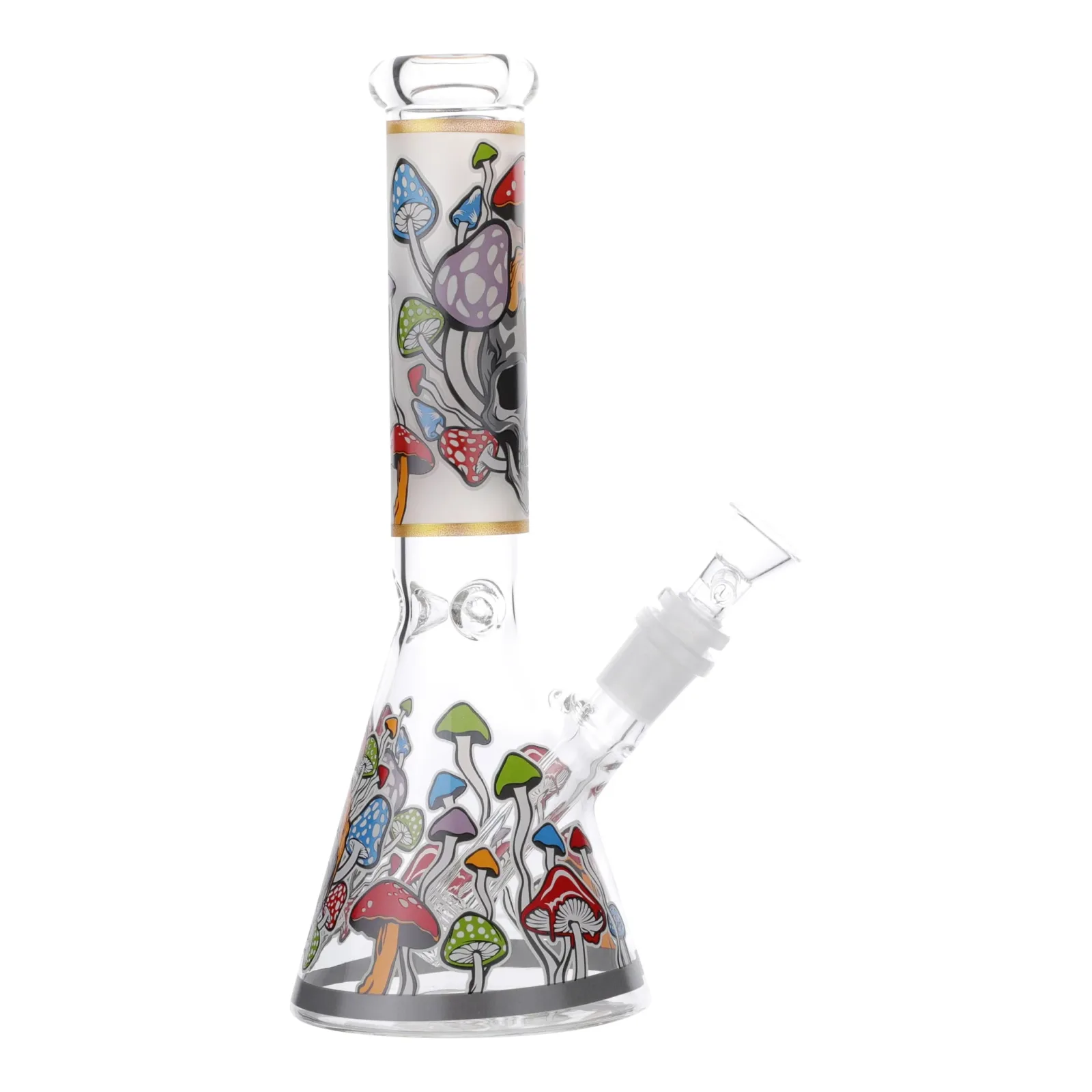 GITD Skull Cap Bong - 10in - Image 2