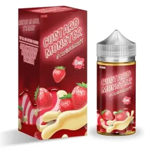 Jam Monster Custard Strawberry Vape e-Liquid 100mL