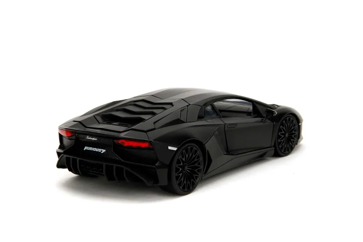Kyosho 1/24 Scale Lamborghini Aventador SV Black Model - Fast & Furious Series - Image 2