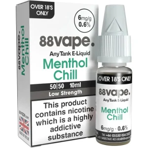 Menthol chill 88Vape Any Tank e-liquid 10ml