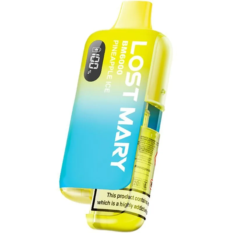 Pineapple ice Lost Mary BM6000 pod vape kit 12ml 10mg