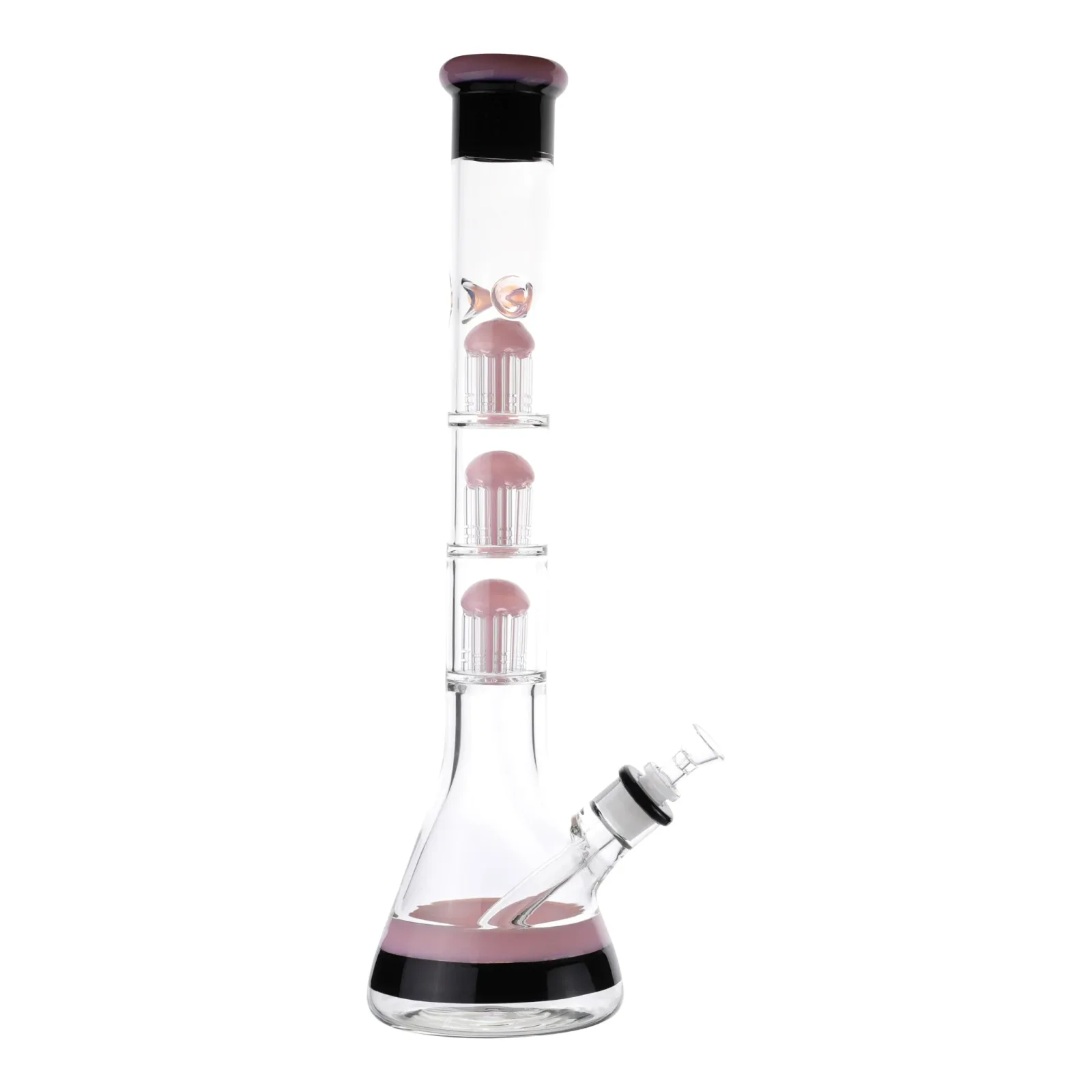 Pink Triple Dipped Tree Perc Bong - 18in - Image 2