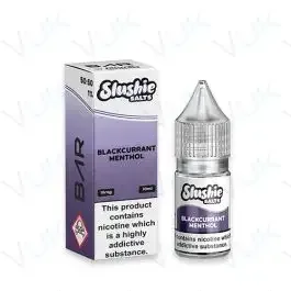 Slushie Salts BAR Blackcurrant Menthol Nic Salt Vape Juice