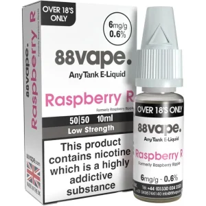 Raspberry R 88Vape Any Tank e-liquid 10ml
