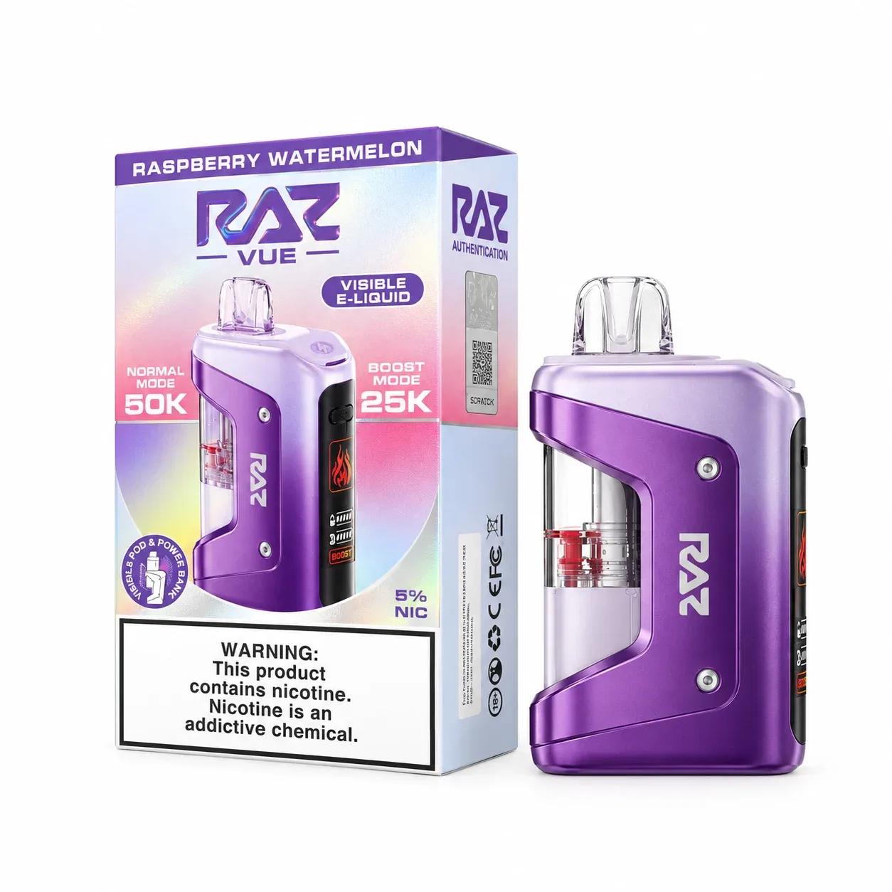 Raspberry Watermelon - RAZ Vue 50K Disposable Vape Kit