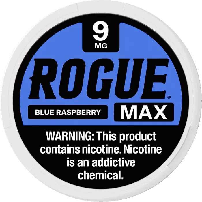 Rogue MAX Blue Raspberry Nicotine Pouches (5 Pack)