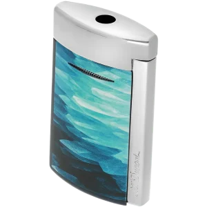 S.T. Dupont Minijet Géode Lacquered Lighter – Blue