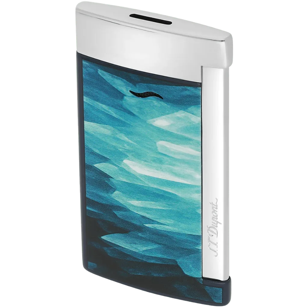 S.T. Dupont Slim 7 Géode Lacquered Lighter – Blue