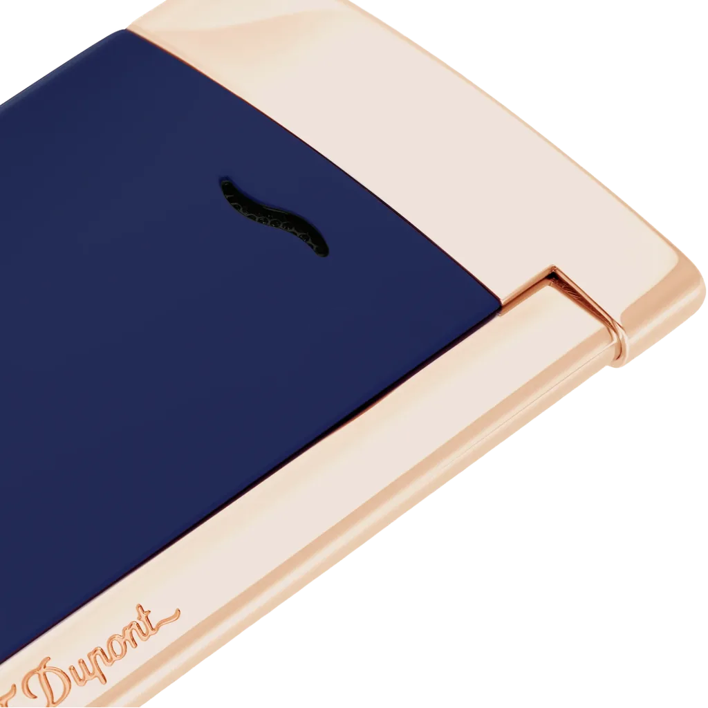 S.T. Dupont Slim 7 Lighter – Dragon Royal Blue - Image 2