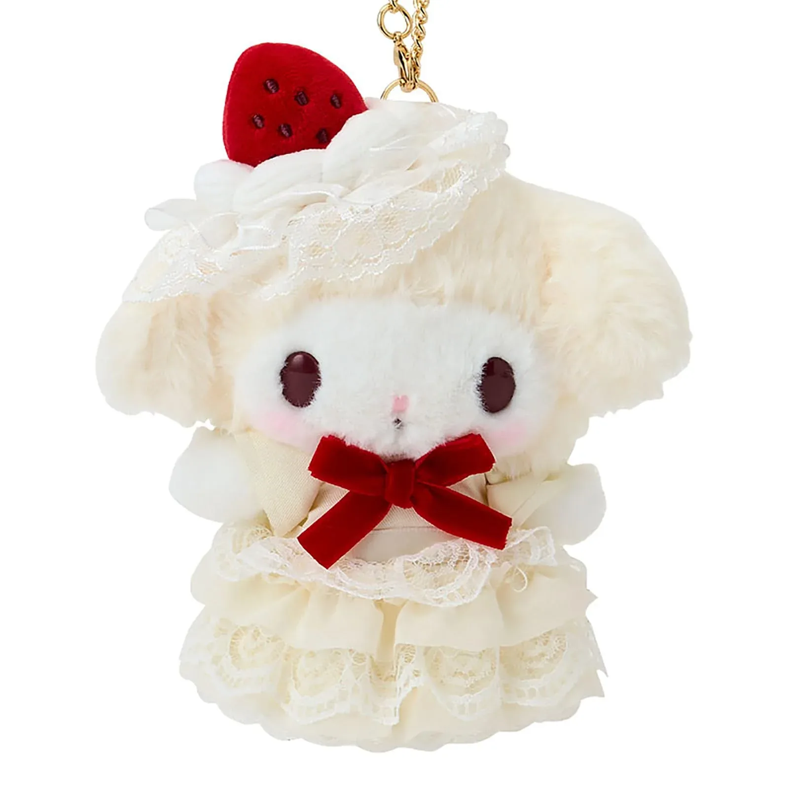 Sanrio My Melody Bag Charm Mascot - Strawberry Sponge Cake Design Japan Official - Image 2