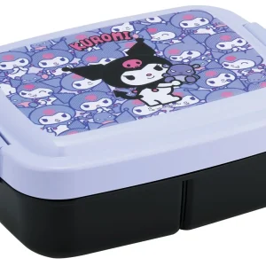 Skater Kids Lunch Box 840Ml Dome Shape Divider Kuromi Ushirou Shiro Japan
