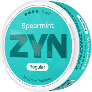 Spearmint ZYN regular nicotine pouches 21 pack
