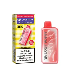 Strawberry Dragon Lemonade - Lost Mary MT35000 Turbo Disposable Vape Lemonade Edition