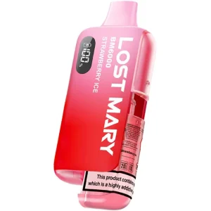 Strawberry ice Lost Mary BM6000 pod vape kit 12ml 10mg