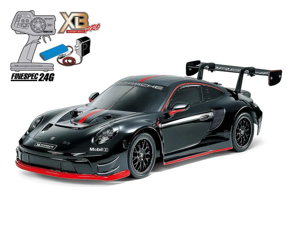 Tamiya Porsche 911 GT3 R 1/10 RC Car TT-02 Chassis Transmitter Included - Image 2