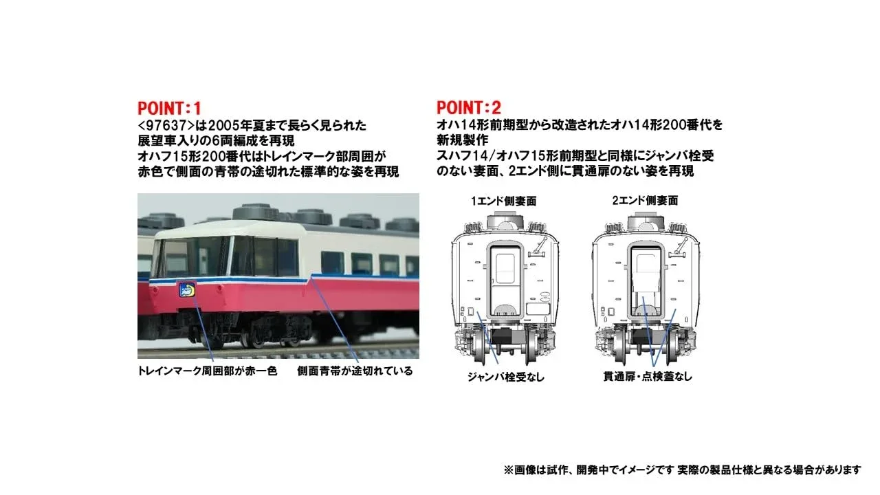 Tomytec Tomix N Gauge Jr 14 Series 200 Moonlight Kyushu 6-Car Train Set - Image 2