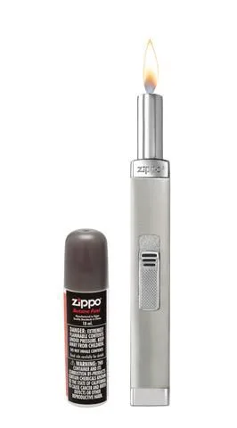 Zippo Chrome Candle Lighter with Butane Canister - Image 2