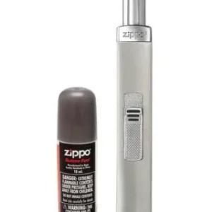 Zippo Chrome Candle Lighter with Butane Canister