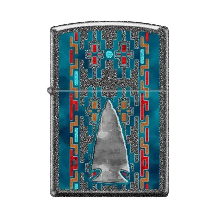 Zippo Lighter - Indian Pattern Arrow Head Ironstone